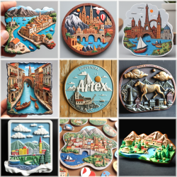 3D Relief Magnetic Souvenirs