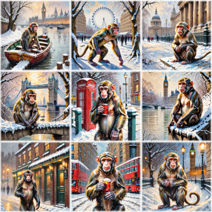 A Monkey in London Magnetic Booklet
