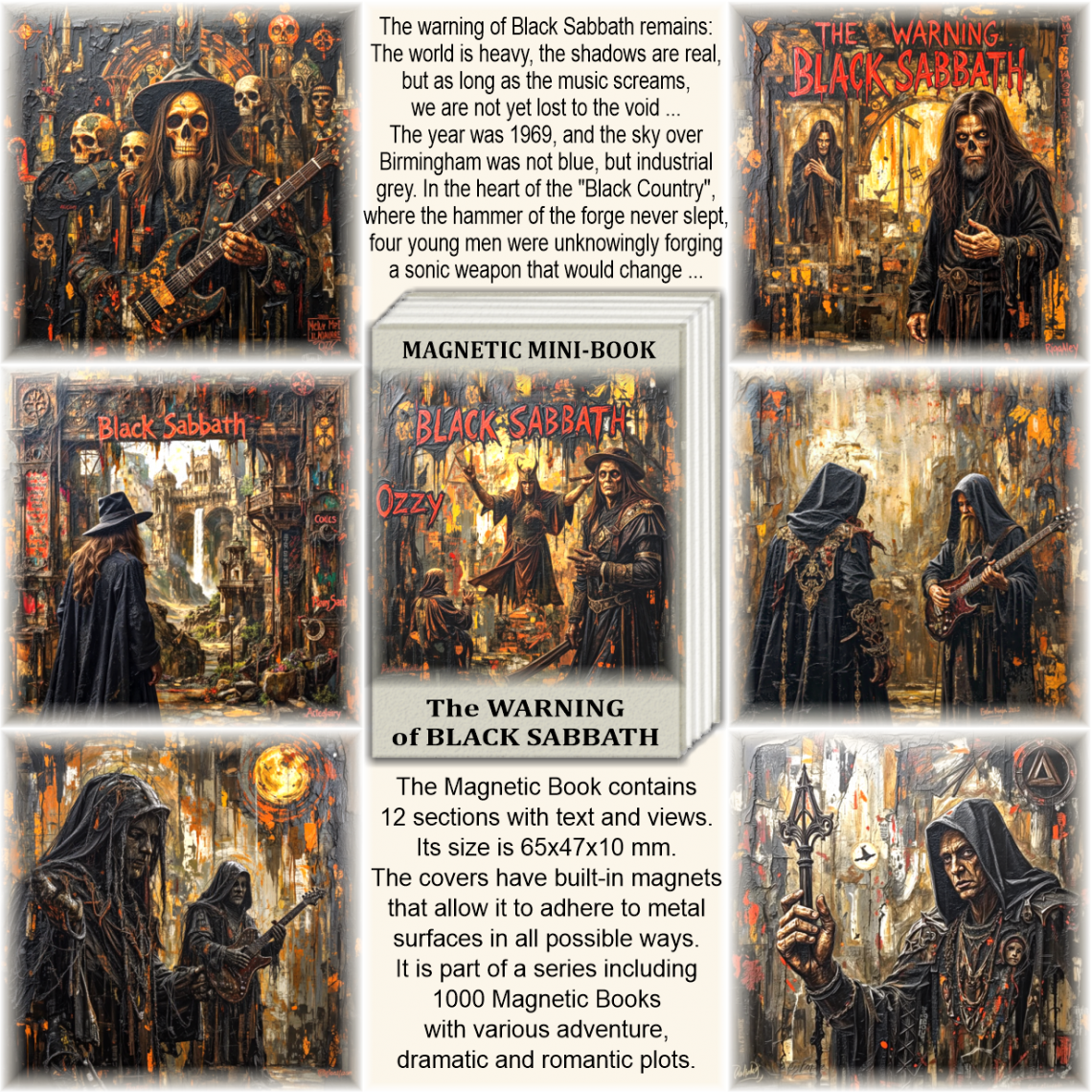 The Warning of Black Sabbath, Magnetic Mini-Book The Warning of Black Sabbath, Magnetic Mini-Book