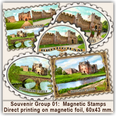 Brougham & Castle Magnetic Stamps & Stickers 01 Brougham & Castle Magnetic Stamps & Stickers 01