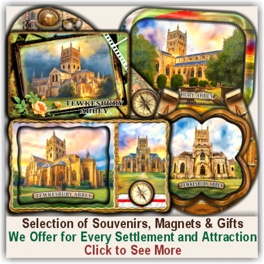 Tewkesbury Abbey Set of 150 Various Selected Souvenirs