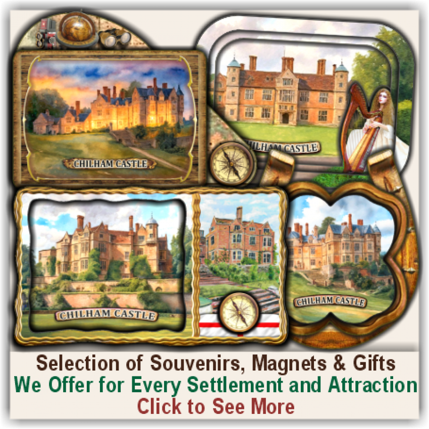 Chilham Castle Set of 150 Various Selected Souvenirs