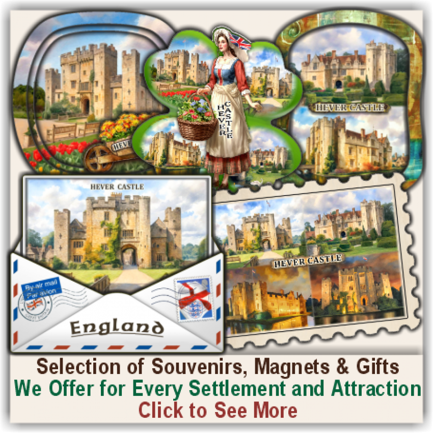 Hever Castle Set of 150 Various Selected Souvenirs