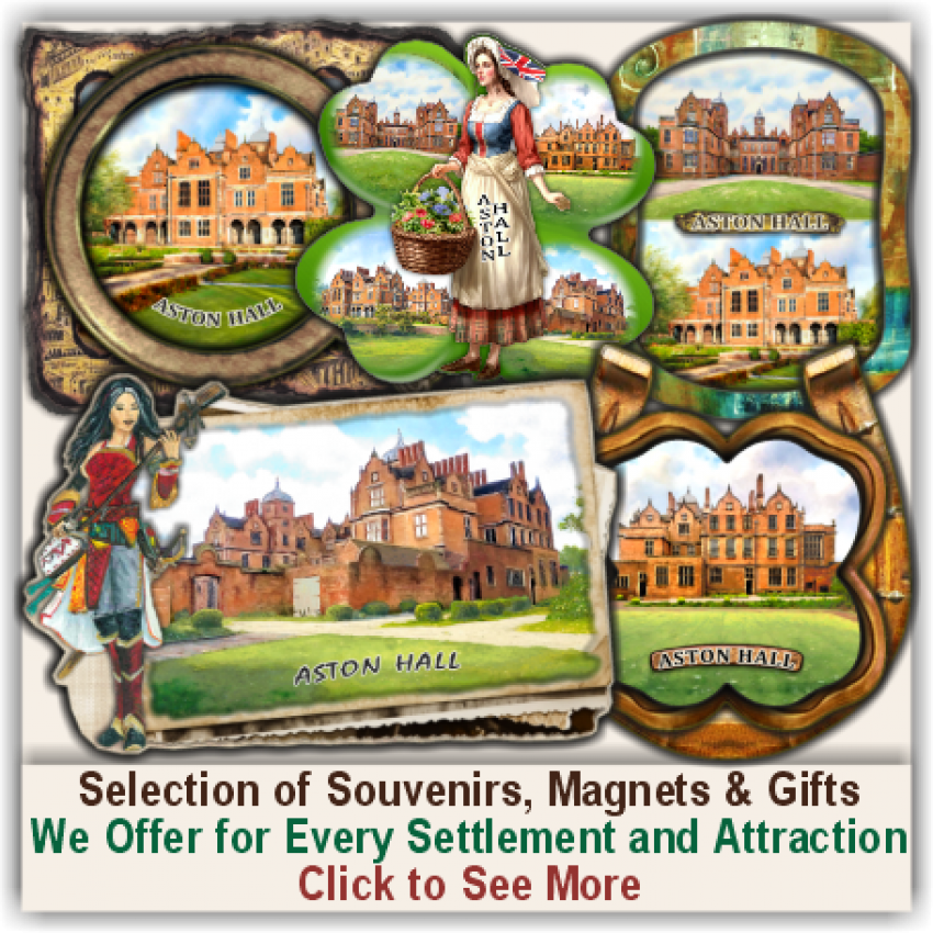 Aston Hall Set of 150 Various Selected Souvenirs