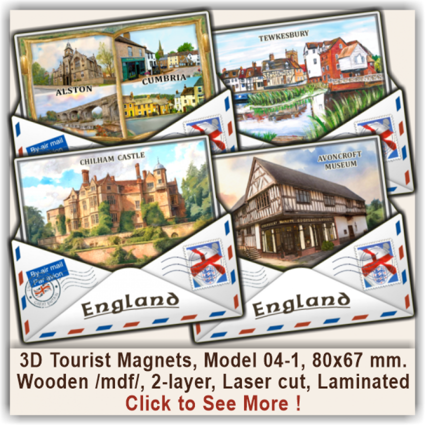 England Tourist Magnetic Souvenirs 04-1