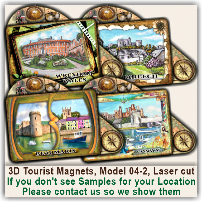 Barmouth Tourist Magnetic Souvenirs 04-2 Barmouth Tourist Magnetic Souvenirs 04-2