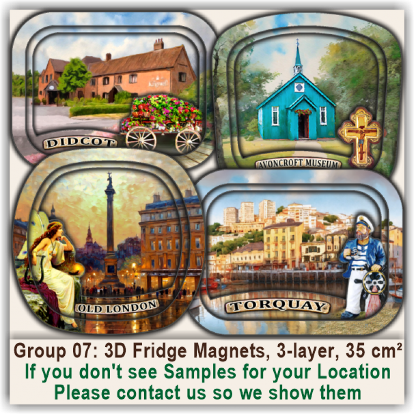 Relief 3D Fridge Magnets 07 Relief 3D Fridge Magnets 07