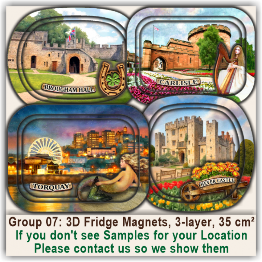 Relief 3D Fridge Magnets 07 Relief 3D Fridge Magnets 07