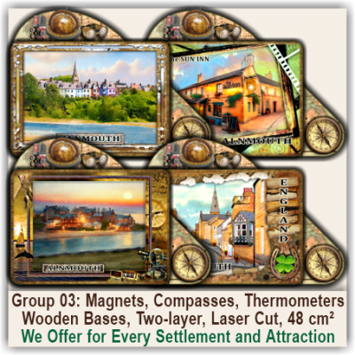 Alnmouth 3D Magnets, Compasses, Thermometers 03 Alnmouth 3D Magnets, Compasses, Thermometers 03