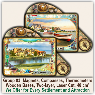 Alnmouth 3D Magnets, Compasses, Thermometers 03 Alnmouth 3D Magnets, Compasses, Thermometers 03