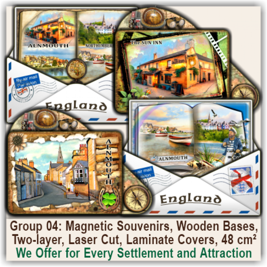 Alnmouth 3D Tourist Travel Magnets & Gifts 04