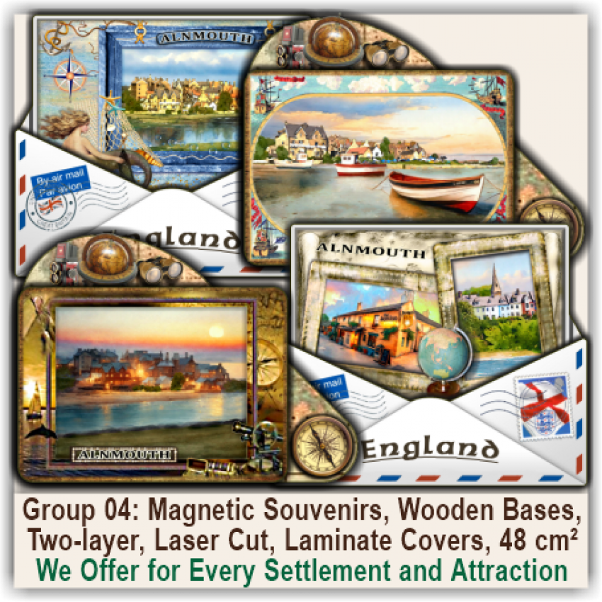 Alnmouth 3D Tourist Travel Magnets & Gifts 04