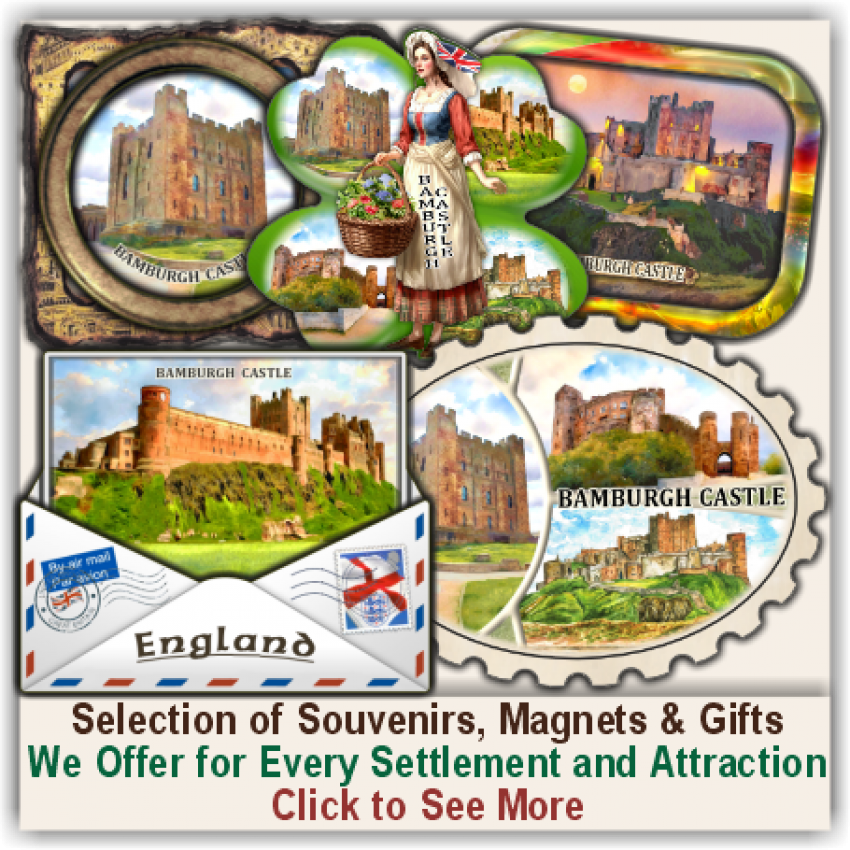 Bamburgh Castle Set of 150 Various Selected Souvenirs