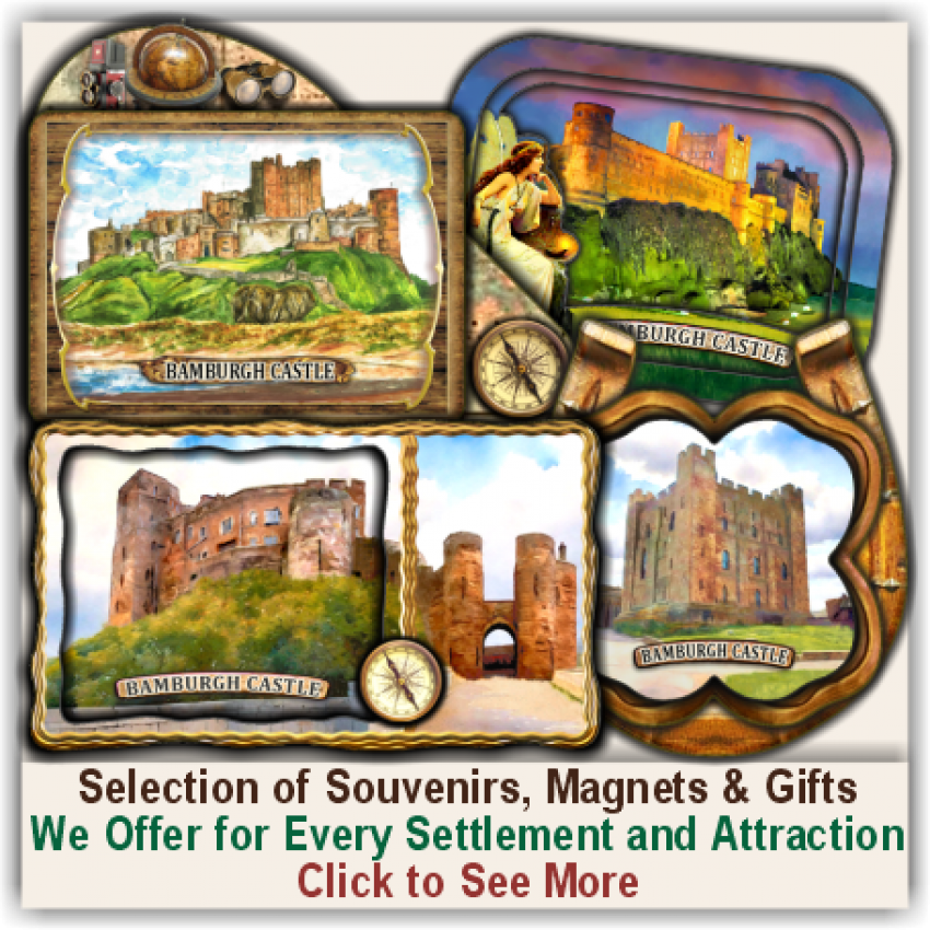 Bamburgh Castle Set of 150 Various Selected Souvenirs