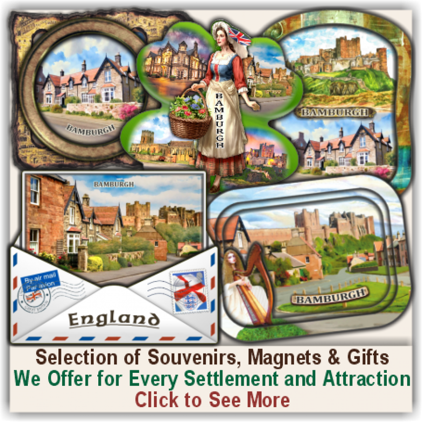 Bamburgh Village Set of 150 Various Selected Souvenirs