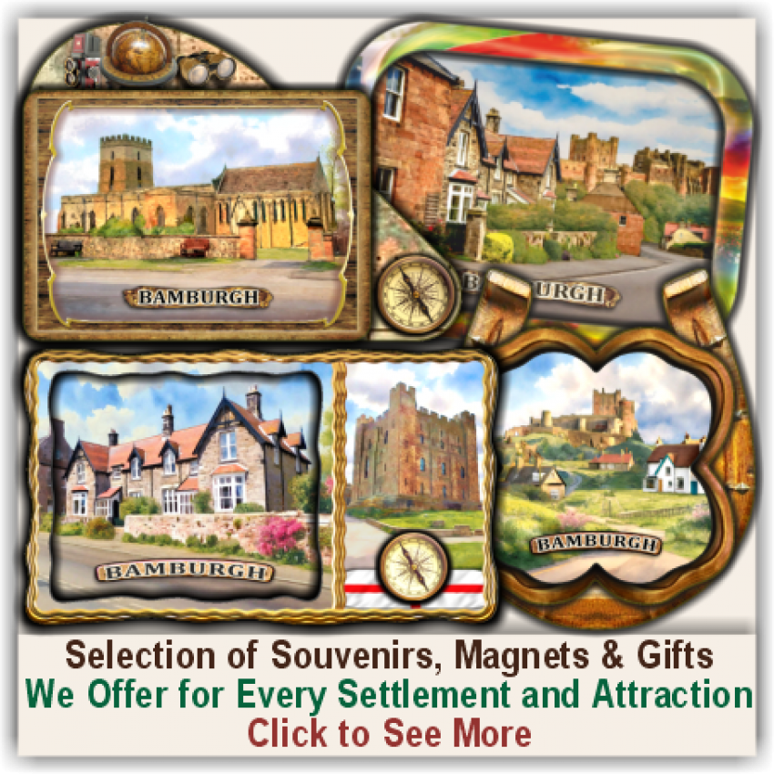 Bamburgh Village Set of 150 Various Selected Souvenirs