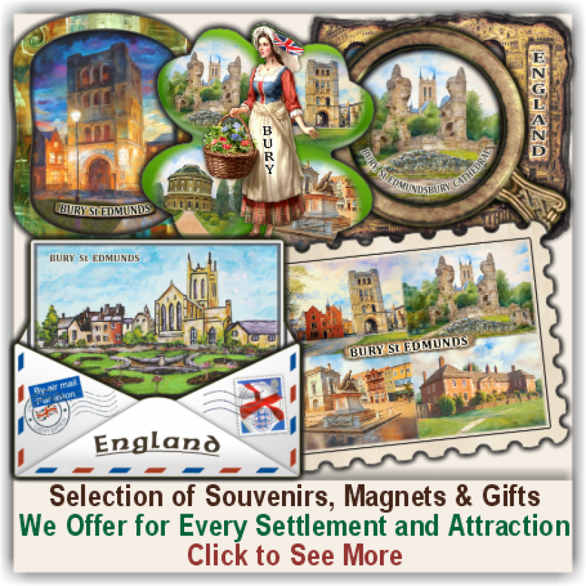Bury St Edmunds Set of Selected Hit Souvenirs Bury St Edmunds Set of Selected Hit Souvenirs