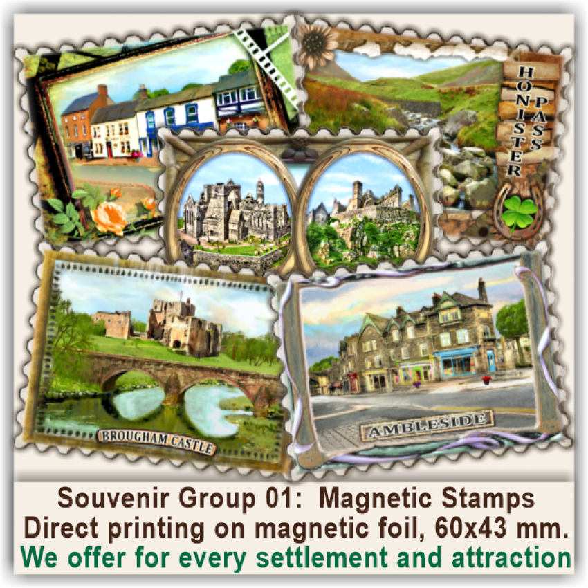 01 United Kingdom & Ireland Magnetic Stamps & Stickers