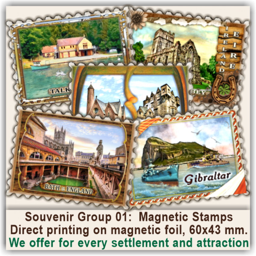 Pubs & Taverns:  Sets of Magnetic Stamps & Stickers 01