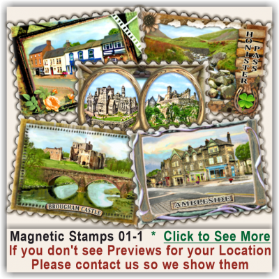 Abergavenny, Gwent Magnetic Stamps 01 Abergavenny, Gwent Magnetic Stamps 01