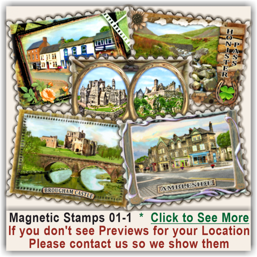 Broadway, Wychavon, Cotswolds Magnetic Stamps 01 Broadway, Wychavon, Cotswolds Magnetic Stamps 01