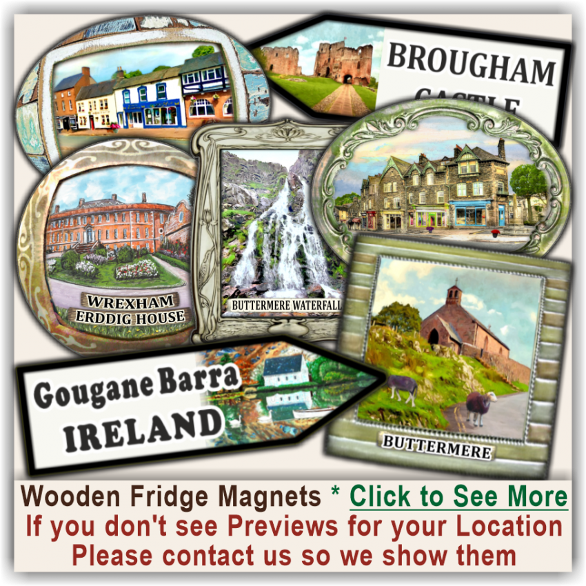 Aberdeen, Obar Dheathain Magnets with Wooden Bases 02 Aberdeen, Obar Dheathain Magnets with Wooden Bases 02