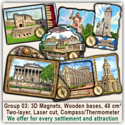 03 United Kingdom & Ireland 3D Magnets, Compasses, Thermometers 03 United Kingdom & Ireland 3D Magnets, Compasses, Thermometers