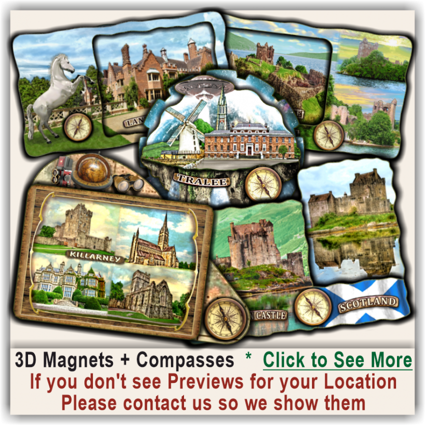 Abbotsford House, Walter Scott 3D Magnets & Compasses 03 Abbotsford House, Walter Scott 3D Magnets & Compasses 03