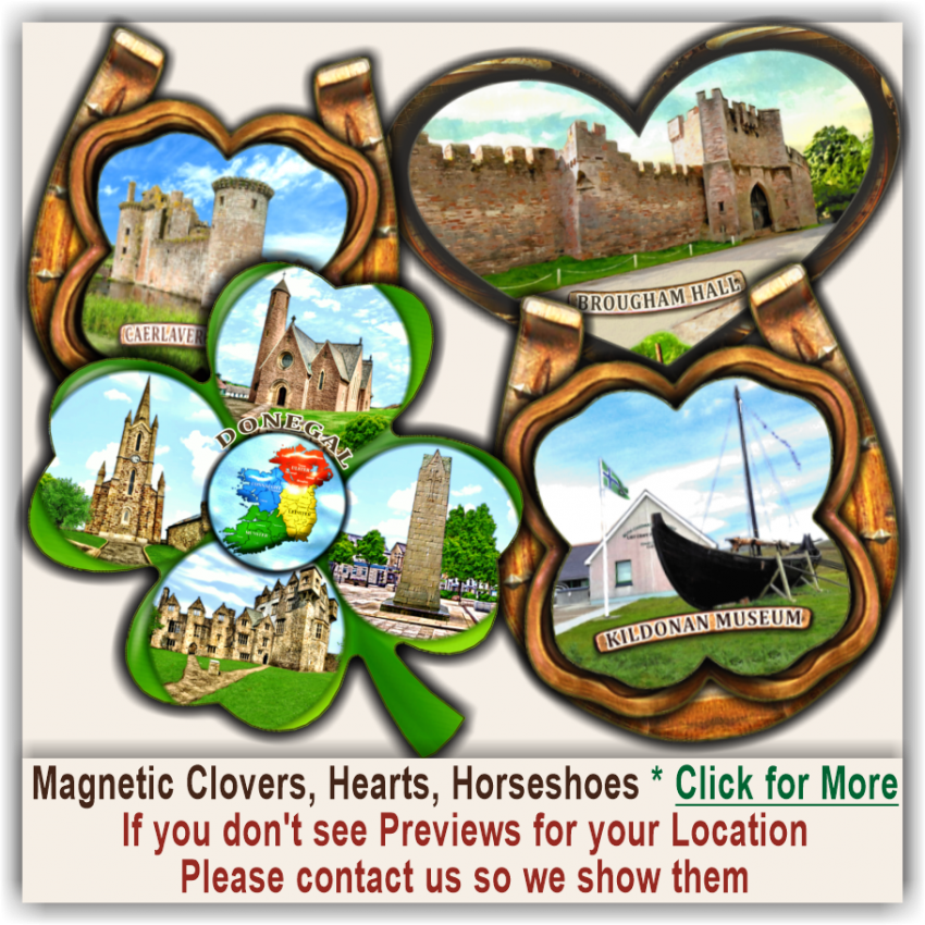 06 United Kingdom & Ireland Magnetic Clovers, Hearts, Horseshoes 06 United Kingdom & Ireland Magnetic Clovers, Hearts, Horseshoes