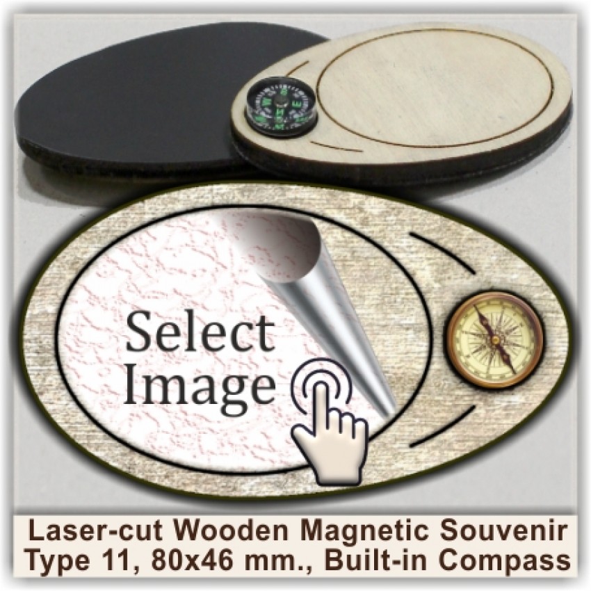 Windsor, Castle, Berkshire Wooden Magnets & Compasses 11