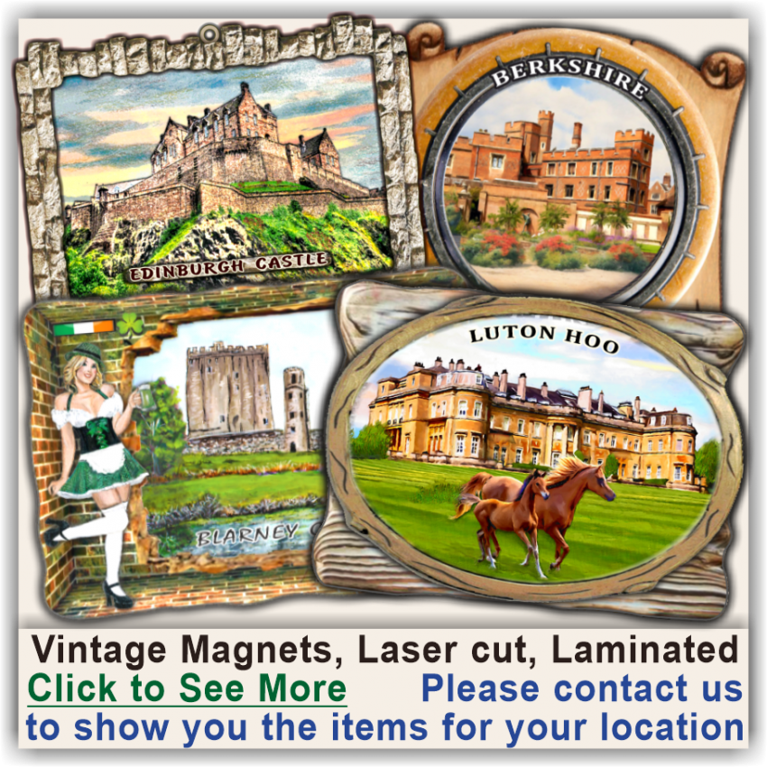 Kearsney Abbey, Russell Gardens Standart Magnetic Souvenirs 18 Kearsney Abbey, Russell Gardens Standart Magnetic Souvenirs 18