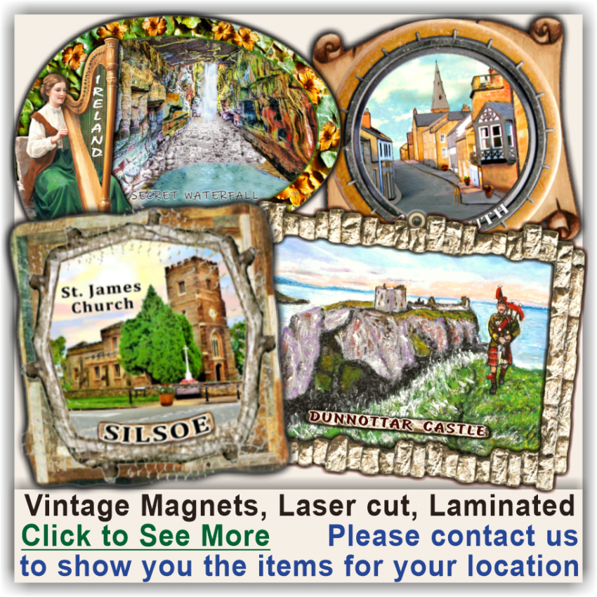 Kearsney Abbey, Russell Gardens Standart Magnetic Souvenirs 18 Kearsney Abbey, Russell Gardens Standart Magnetic Souvenirs 18
