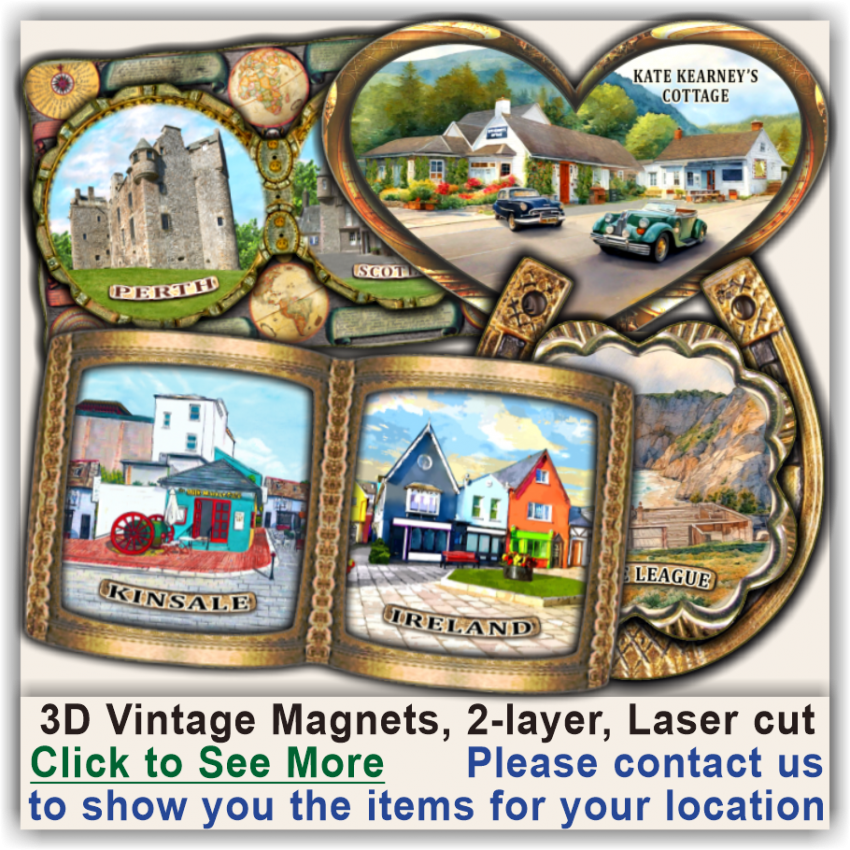 Bourton-on-the-Hill, Cotswolds Double Layer, Laser cut Magnets 22 Bourton-on-the-Hill, Cotswolds Double Layer, Laser cut Magnets 22