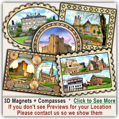 24 United Kingdom & Ireland Wooden Magnetic Souvenirs 24 United Kingdom & Ireland Wooden Magnetic Souvenirs