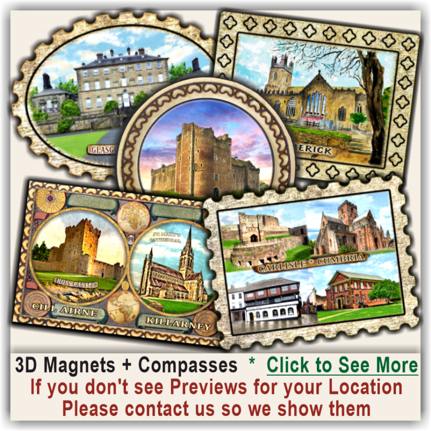 Dromoland Castle, Clare Wooden Magnetic Souvenirs 24