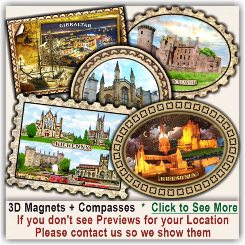 Dromoland Castle, Clare Wooden Magnetic Souvenirs 24