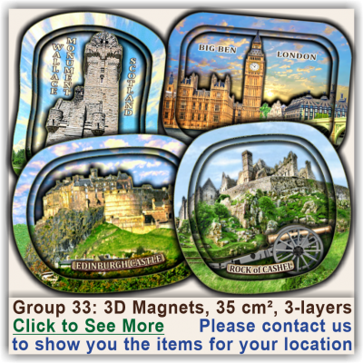 Basildon Park, Tourist Fridge Magnets 3D 33 Basildon Park, Tourist Fridge Magnets 3D 33