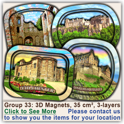 Basildon Park, Tourist Fridge Magnets 3D 33 Basildon Park, Tourist Fridge Magnets 3D 33