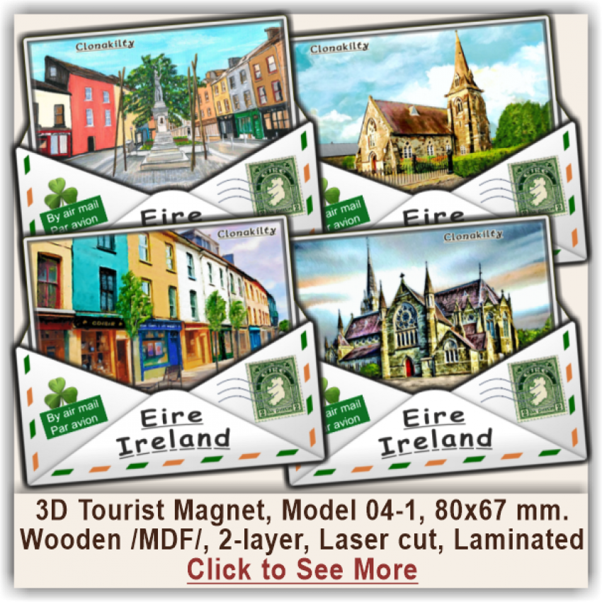 Clonakilty Tourist Magnetic Souvenirs 04-1