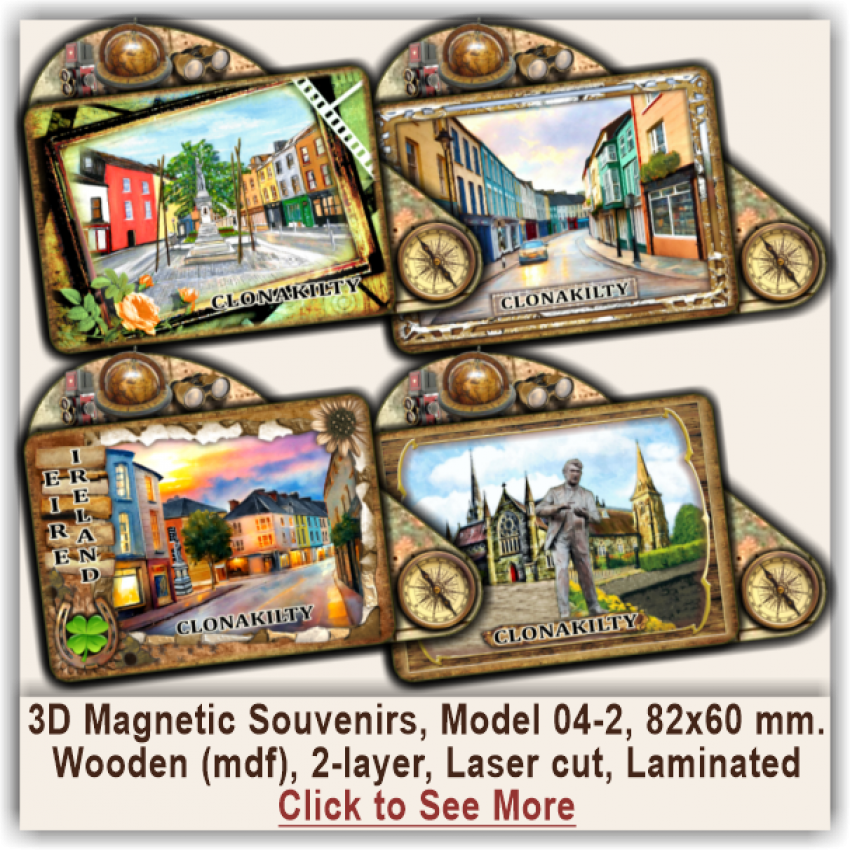 Clonakilty 3D Magnetic Souvenirs 04-2