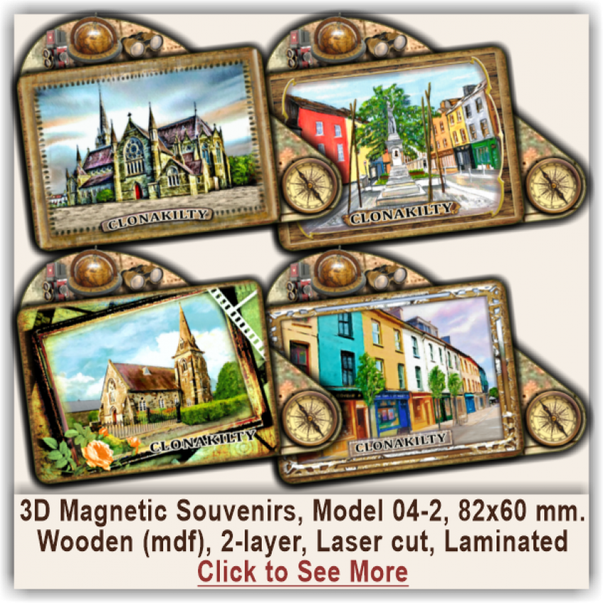 Clonakilty 3D Magnetic Souvenirs 04-2