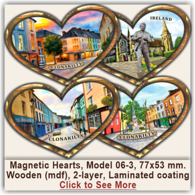 Clonakilty Laser cut Magnetic Hearts 06-3 Clonakilty Laser cut Magnetic Hearts 06-3