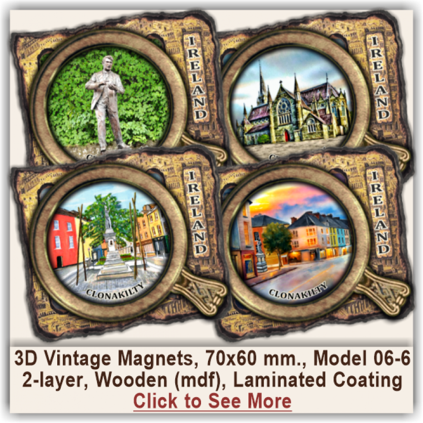 Clonakilty 3D Vintage Magnets 06-6