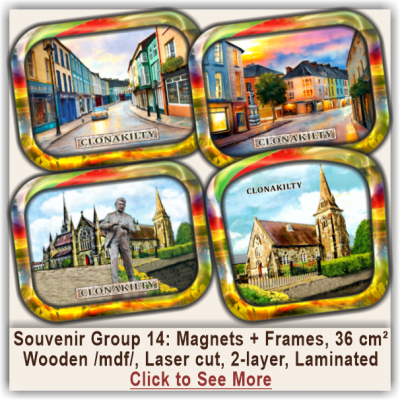 Clonakilty Magnetic Souvenirs with Frames 14 Clonakilty Magnetic Souvenirs with Frames 14