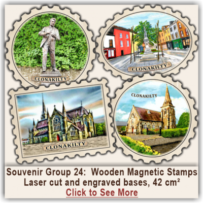 Clonakilty Wooden Magnetic Stamps 24 Clonakilty Wooden Magnetic Stamps 24
