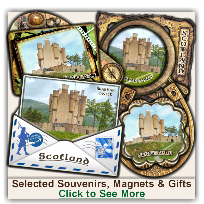 Braemar Castle Selected Souvenirs, Magnets, Gifts