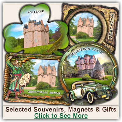 Craigievar Castle Selected Souvenirs, Magnets, Gifts