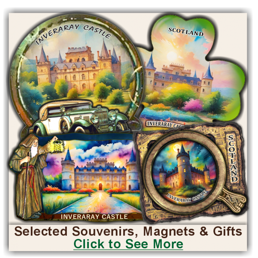 Inveraray Castle Selected Souvenirs, Magnets, Gifts
