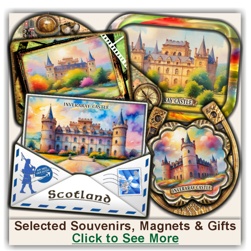 Inveraray Castle Selected Souvenirs, Magnets, Gifts
