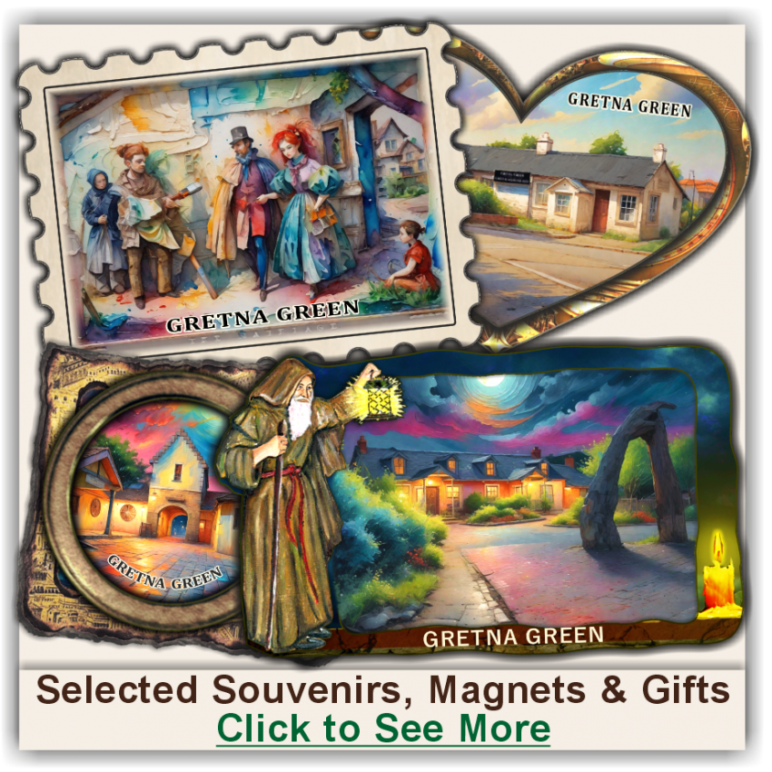 Gretna Green Selected Souvenirs, Magnets, Gifts
